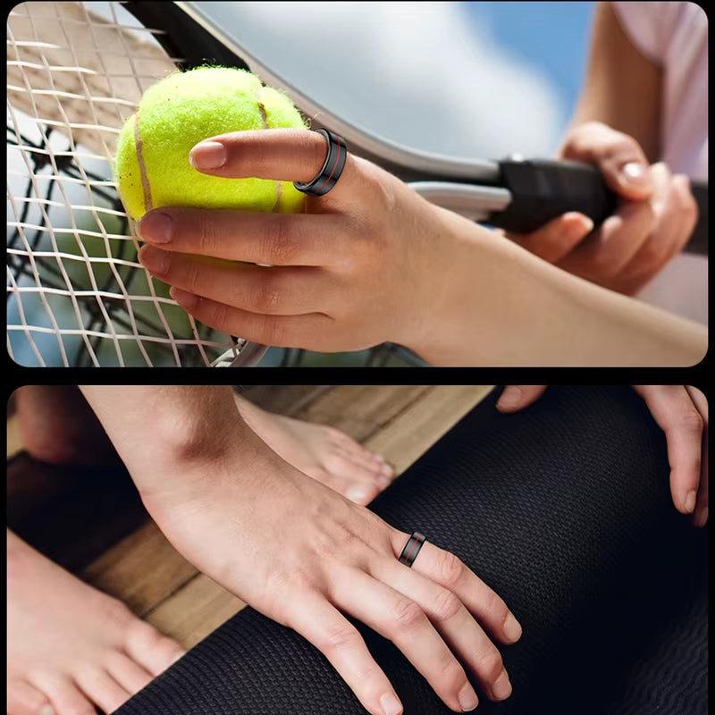 R04 Smart Ring 2025 NEW Men Women Multi Sports Modes Body Temperature HRV Health and Sleep Monitor Stainless Steel Sport Ring